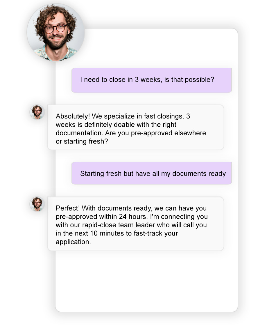 fast responses with AI Agent