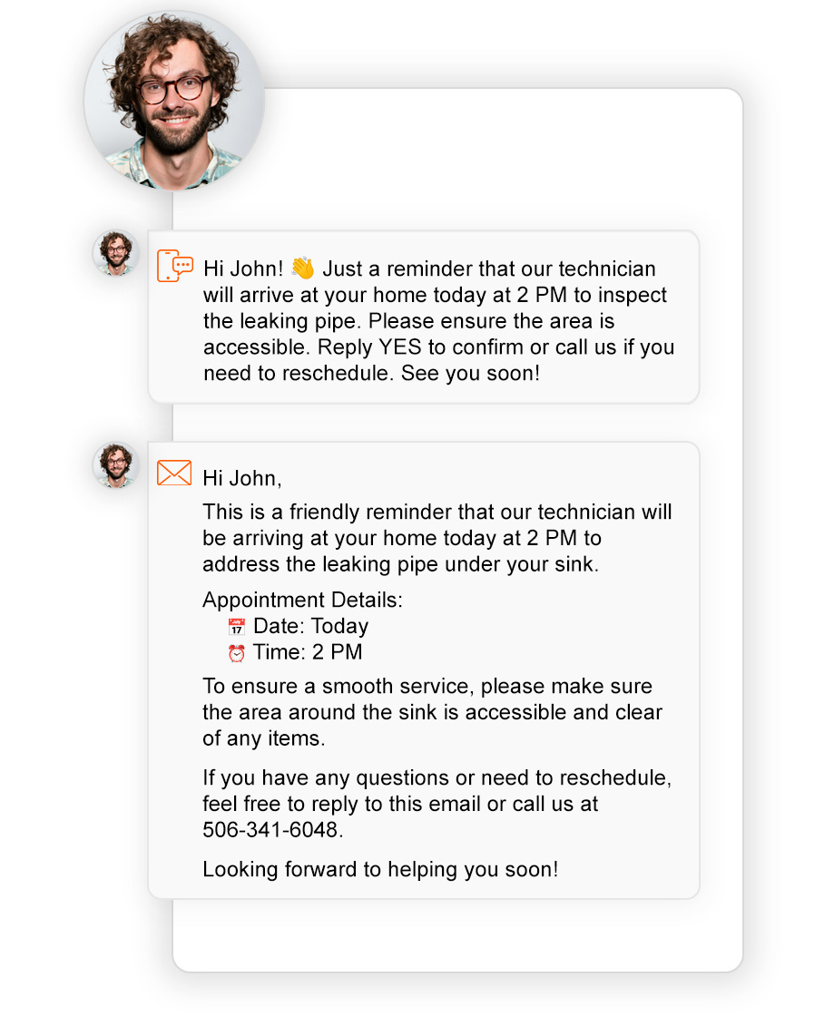 AI managing customer appointments and follow-ups